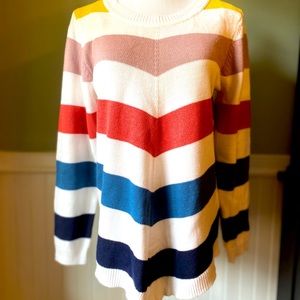 Apt 9 Chevron Striped Sweater NWT